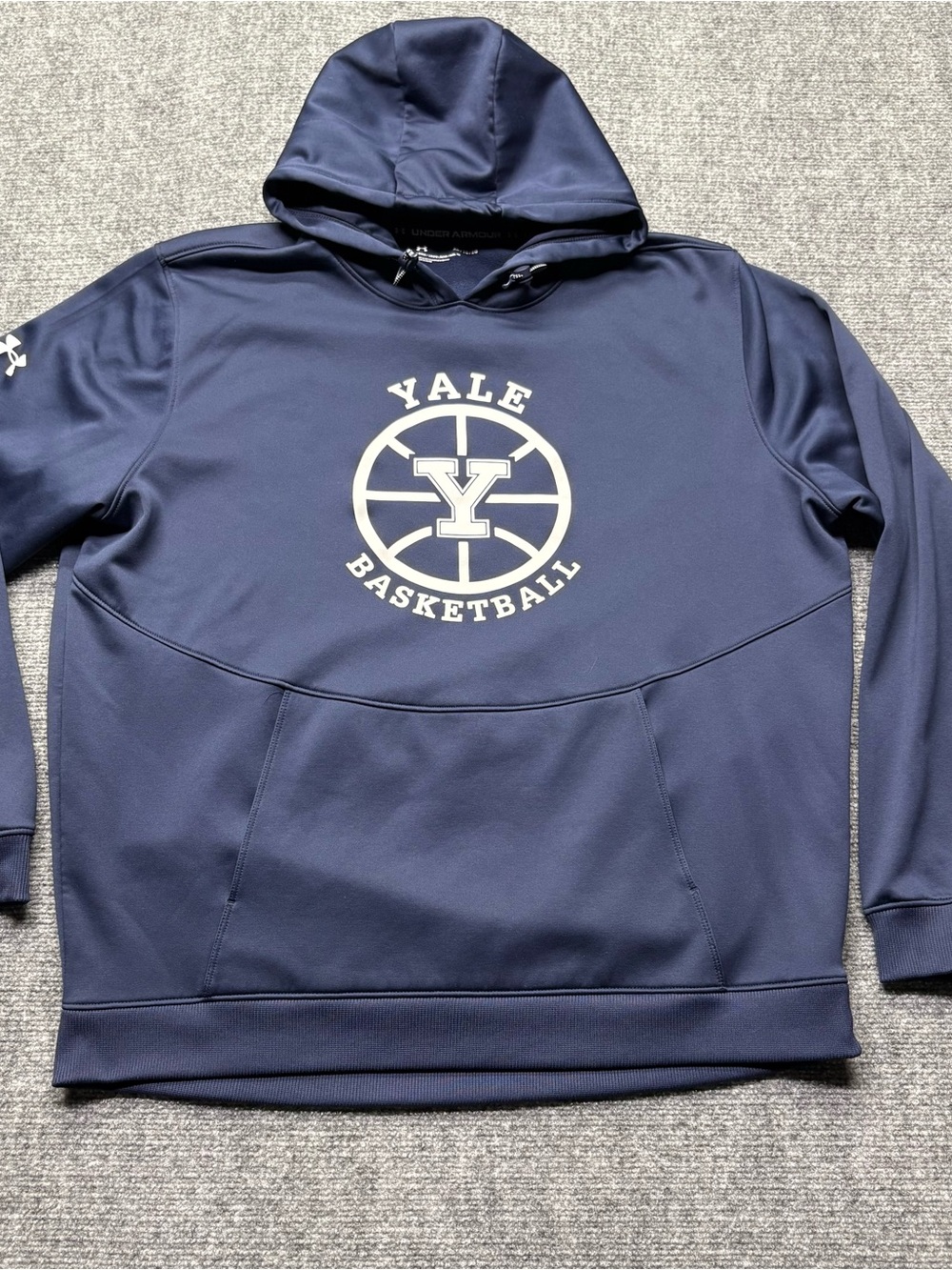 Under Armour Yale Bulldogs Hoodie Sweatshirt Mens XL Blue Basketball NCAA